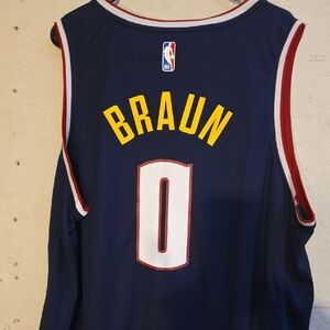 NBA Blue Jersey with Yellow Lettering Denver Nuggets